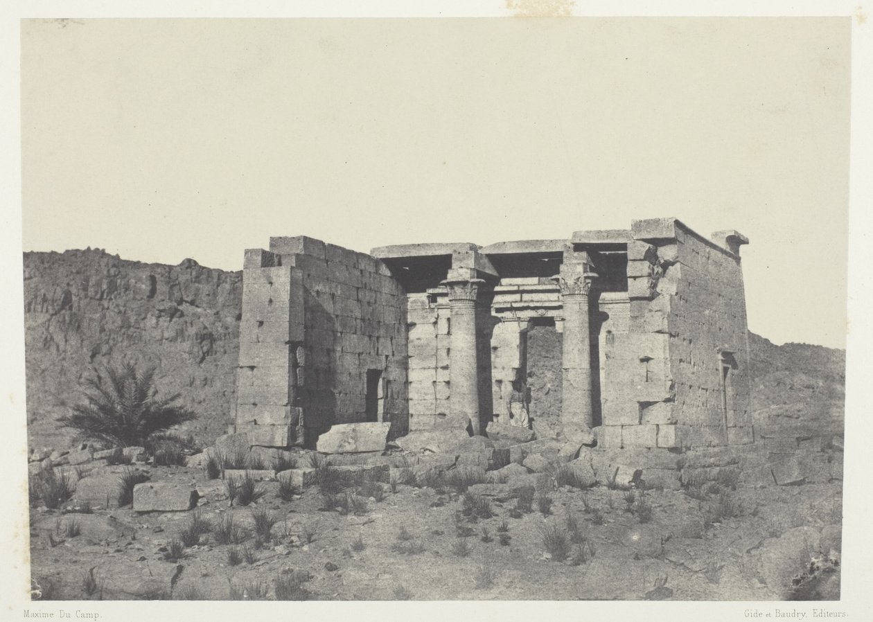 Templo de Tafeh (Antigua Taphis), Nubia de Maxime Du Camp