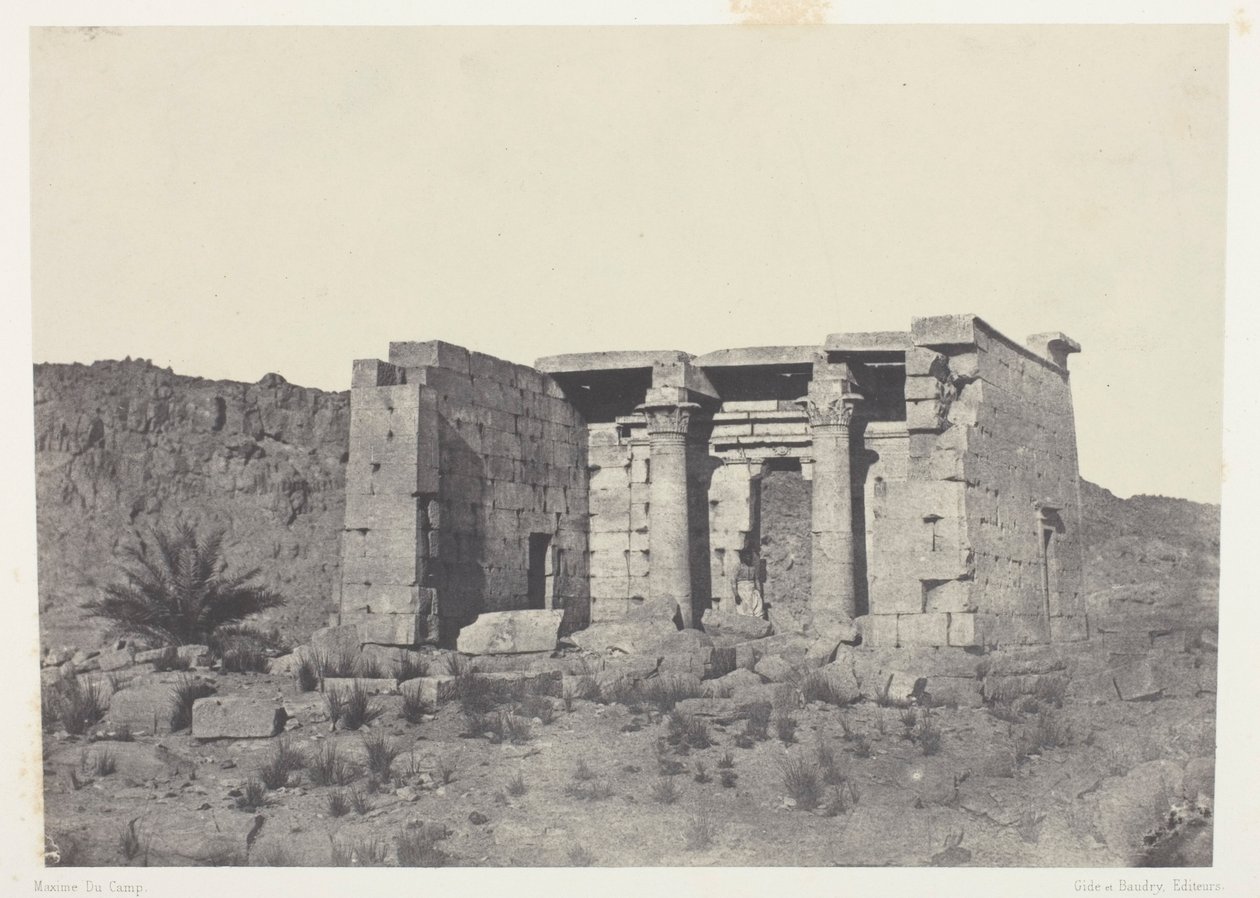 Templo de Tafeh (Antigua Taphis), Nubia de Maxime Du Camp