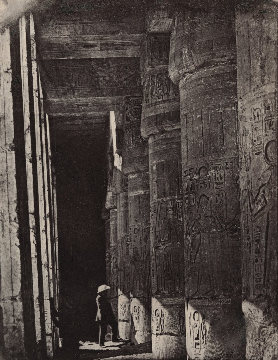 Tebas, Medinet Habu, galerías del palacio de Maxime Du Camp