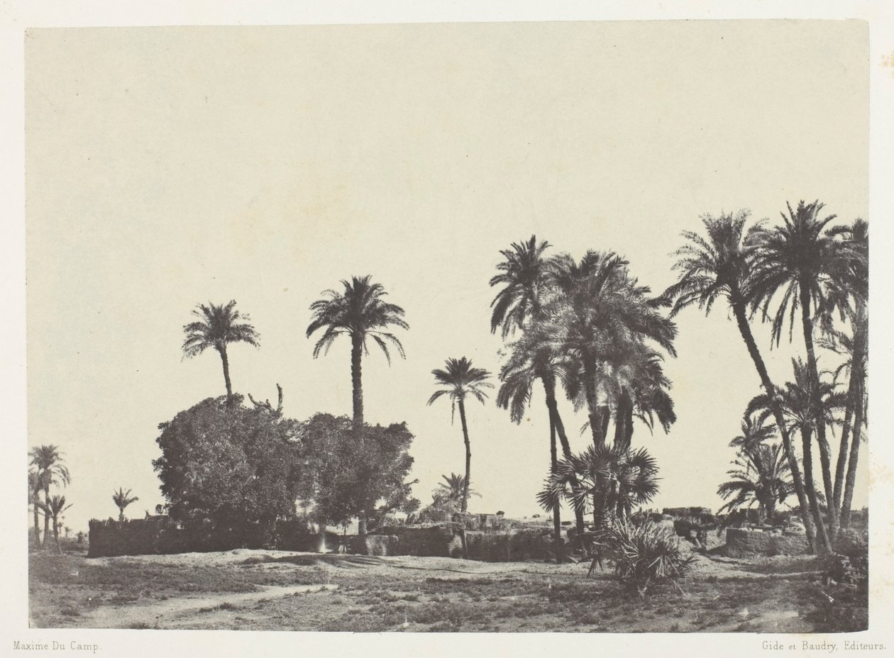 Pueblo de Hamameh, Alto Egipto de Maxime Du Camp