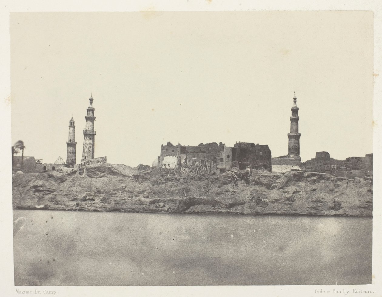 Vista general, Girgeh, Alto Egipto de Maxime Du Camp