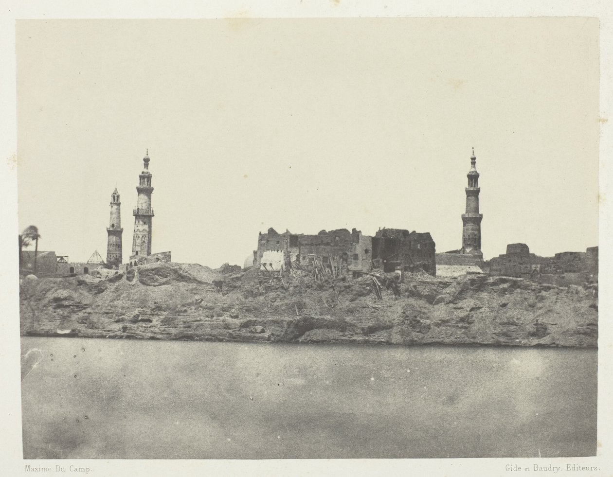 Vista general, Girgeh, Alto Egipto de Maxime Du Camp