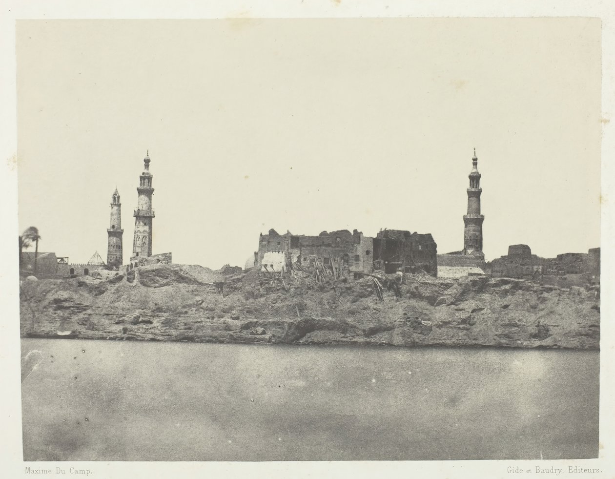 Vista general, Girgeh, Alto Egipto de Maxime Du Camp