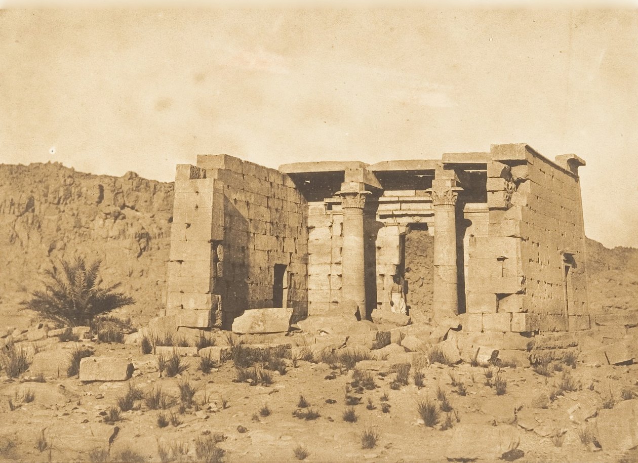 Vista del templo de Tafah Taphis, 9 de abril de 1850 de Maxime Du Camp