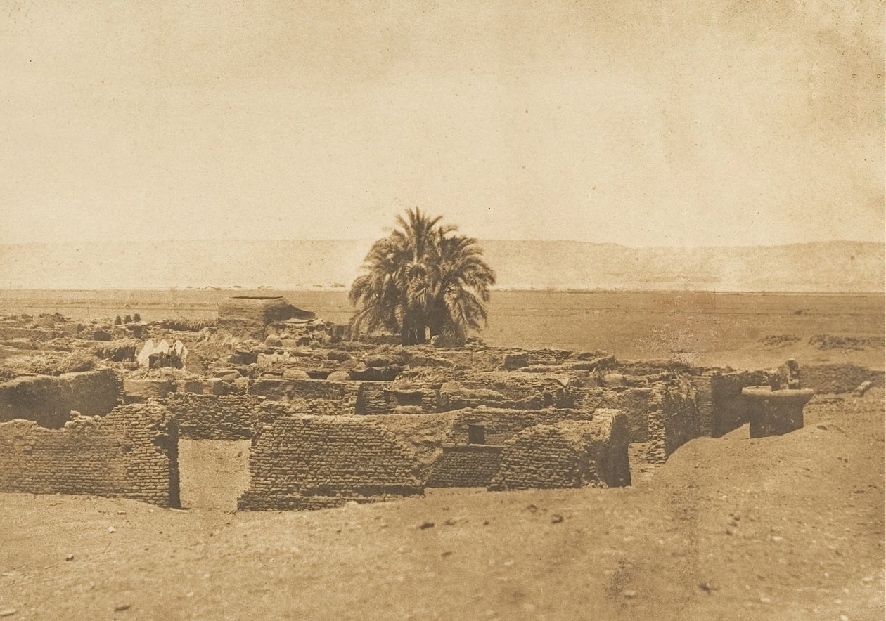 Vista del Pueblo de Herment, 1849-50 de Maxime Du Camp