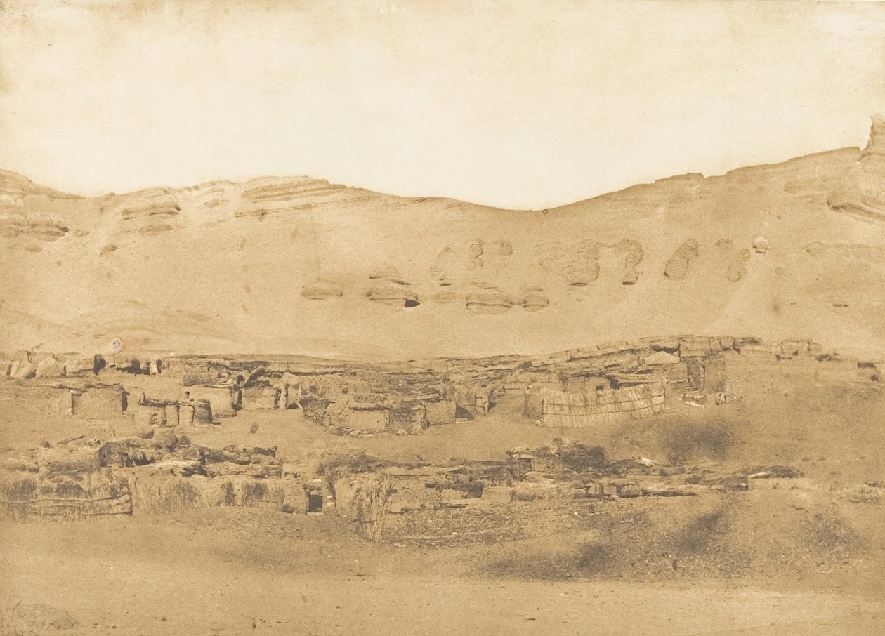 Vista del Pueblo de Garara, 1850 de Maxime Du Camp