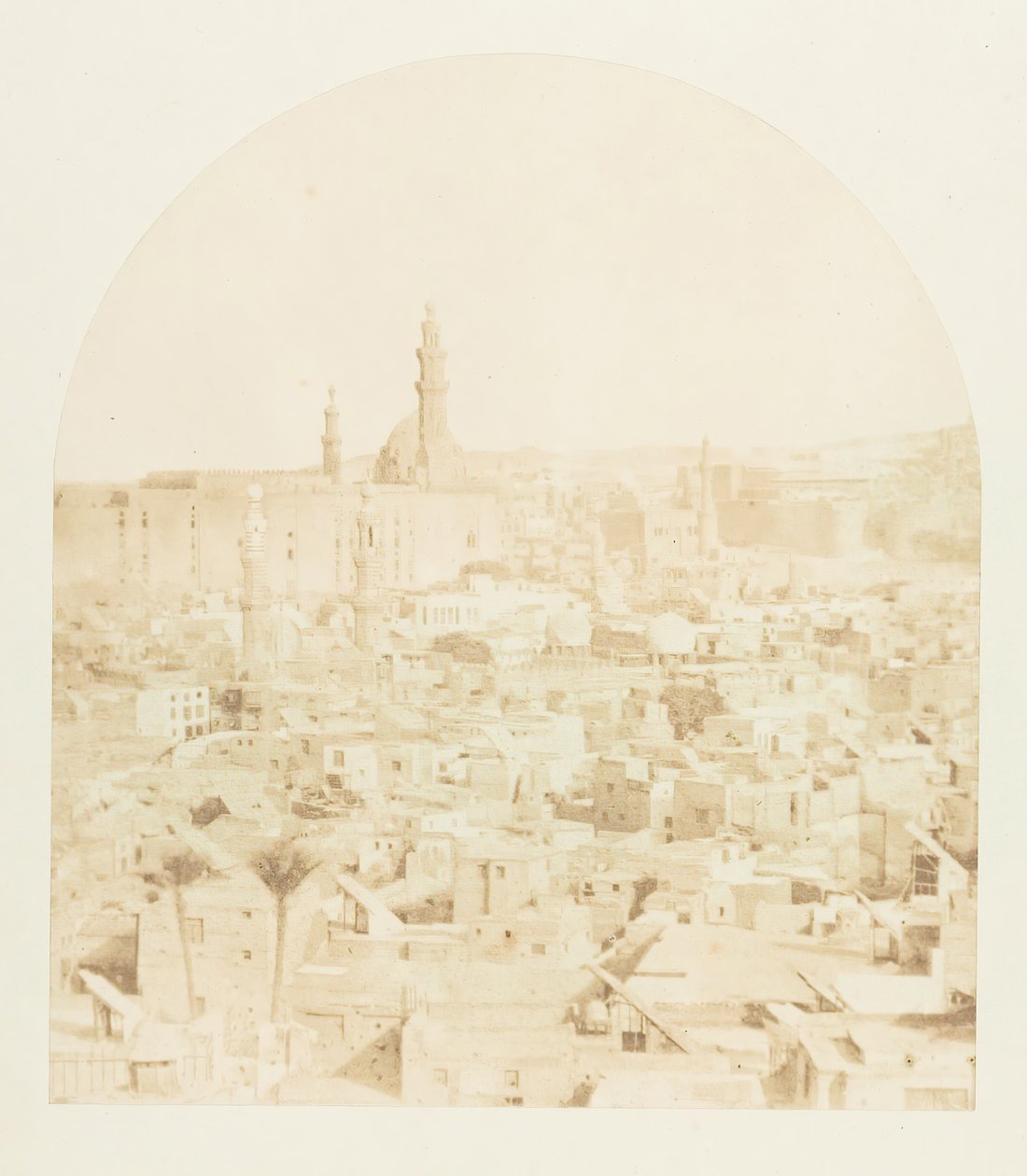 Vista general de El Cairo, tomada desde la Mezquita Tegloun de Maxime Du Camp