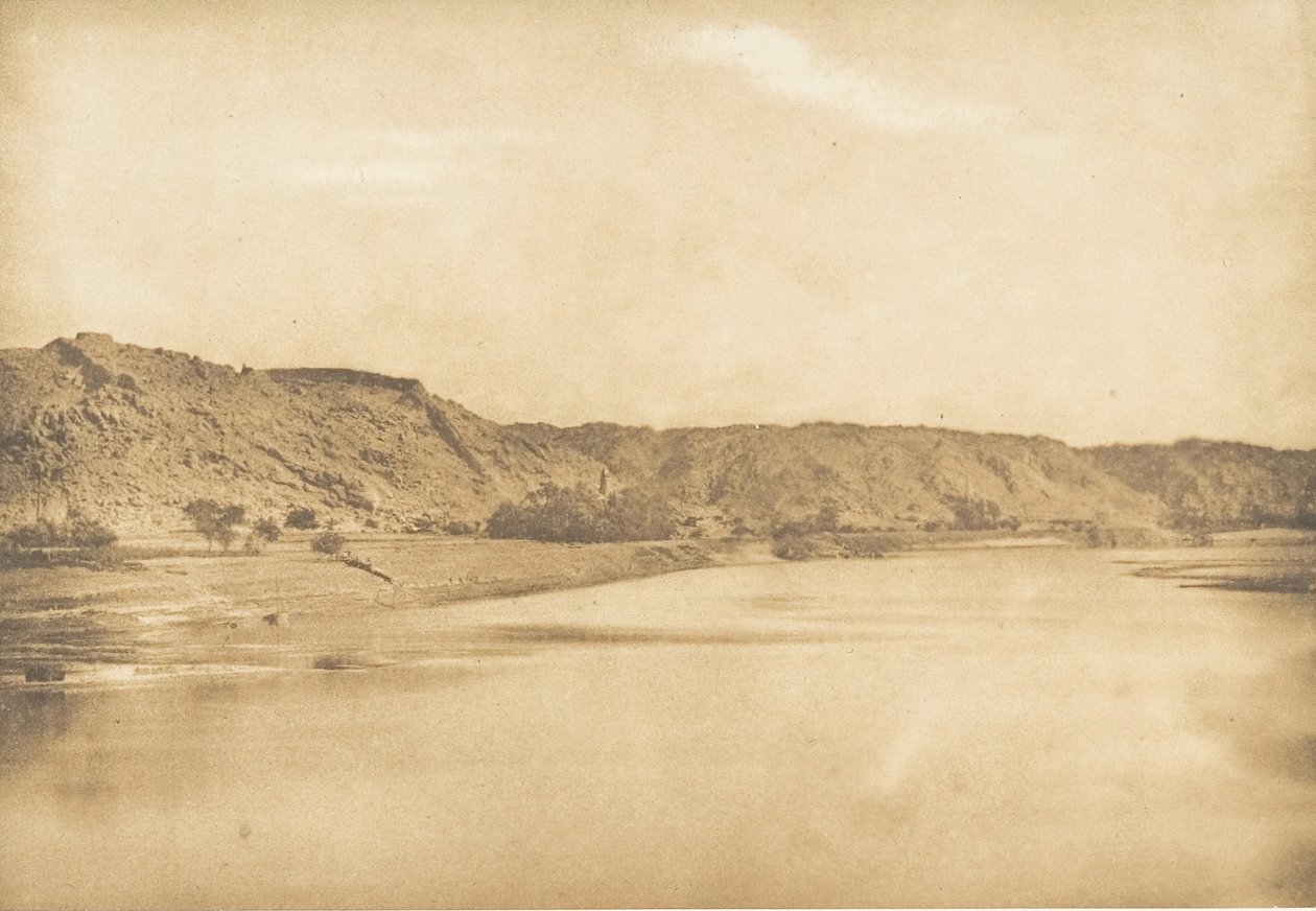 Vista tomada al sureste de Philae - Pueblo de El-Bâb de Maxime Du Camp