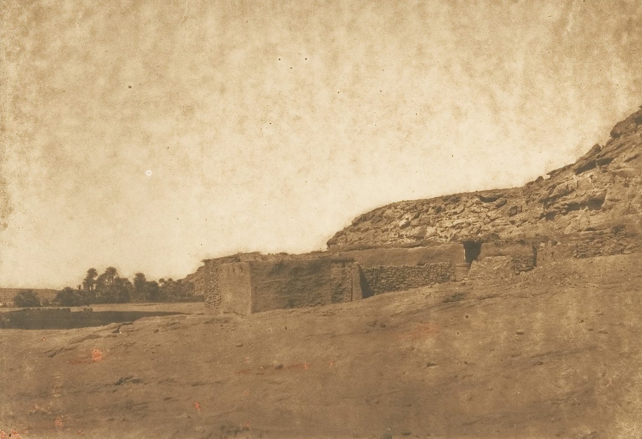 Vista tomada en el pueblo de Abou-hor, Trópico de Cáncer, abril de 1850 de Maxime Du Camp