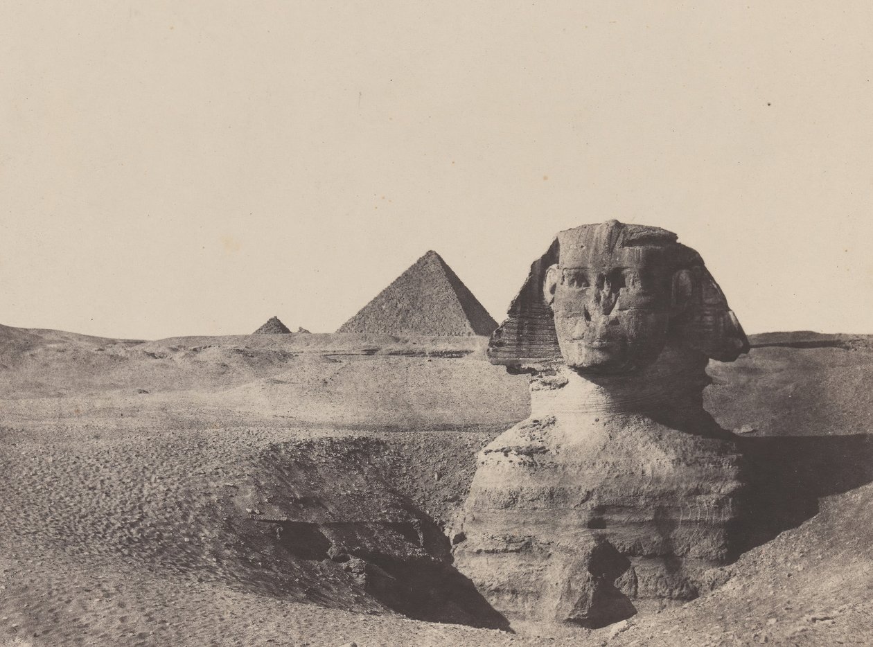 Egipto Medio, El Esfinge de Maxime Du Camp