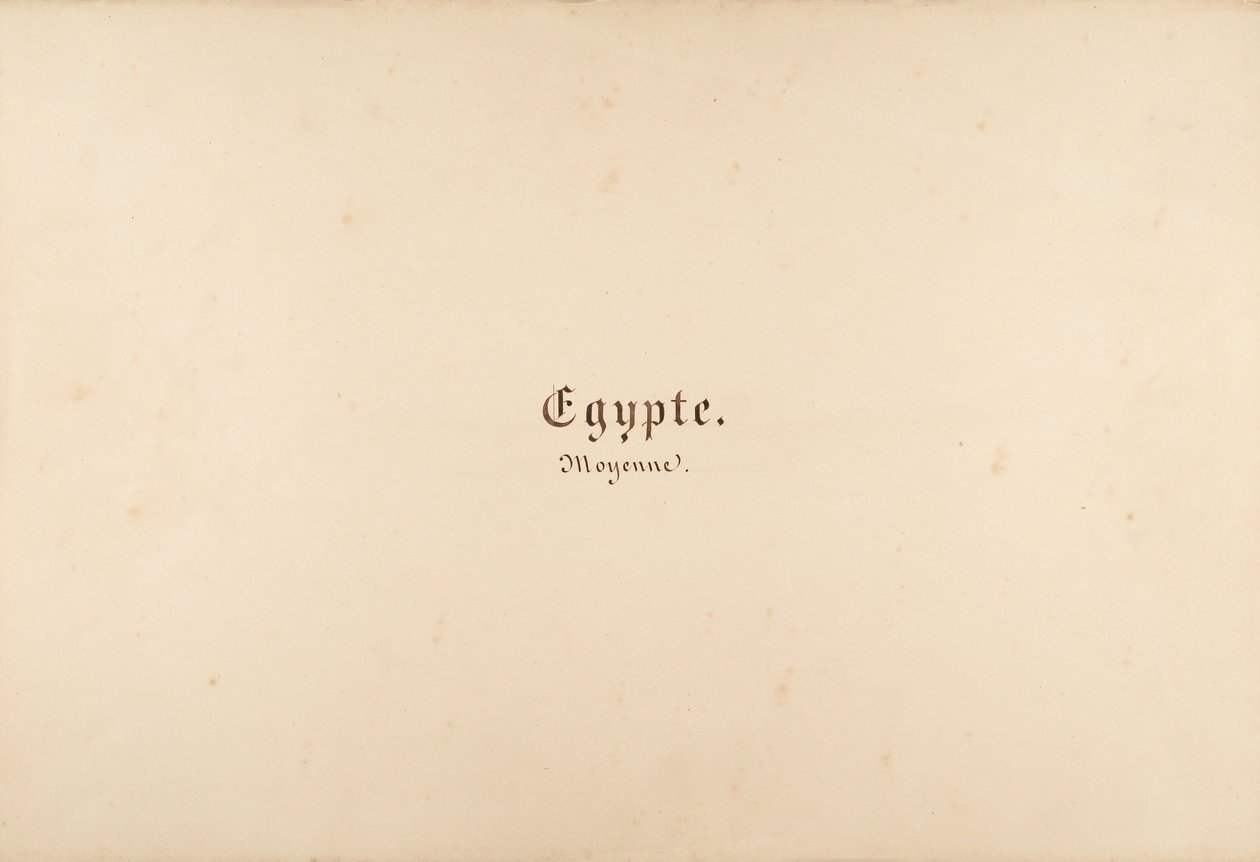 Égypte, Nubie, Syrie: Paisajes y Monumentos, 1849-50 de Maxime Du Camp