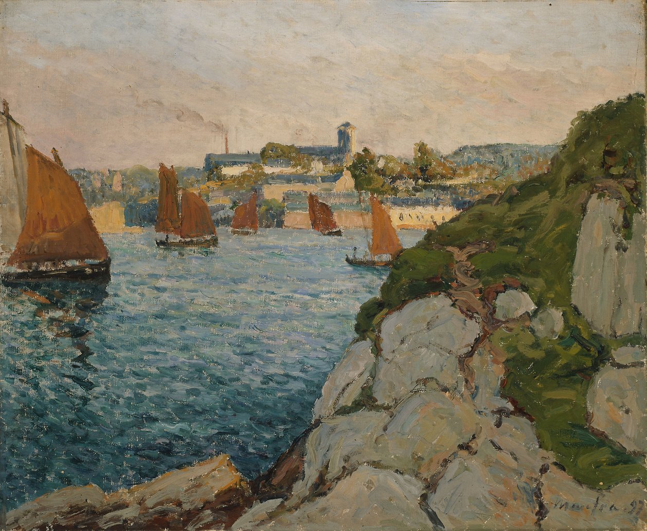 Douarnenez bajo el sol, 1897 de Maxime Emile Louis Maufra