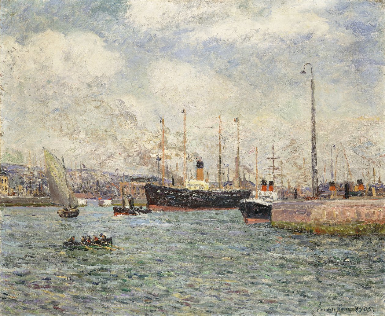 El puerto de Le Havre, 1905 de Maxime Emile Louis Maufra