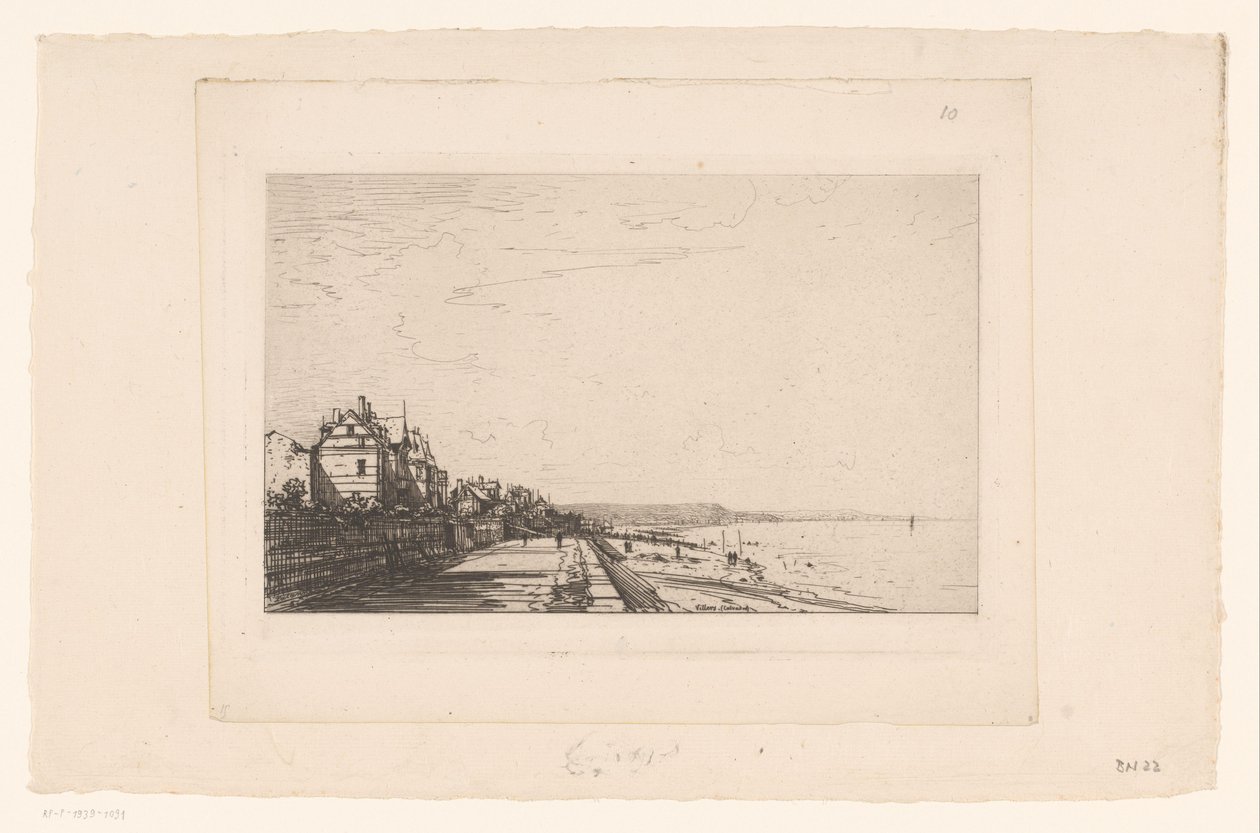 Vista de Villers Villers (Calvados) (título sobre objeto) de Maxime François Antoine Lalanne