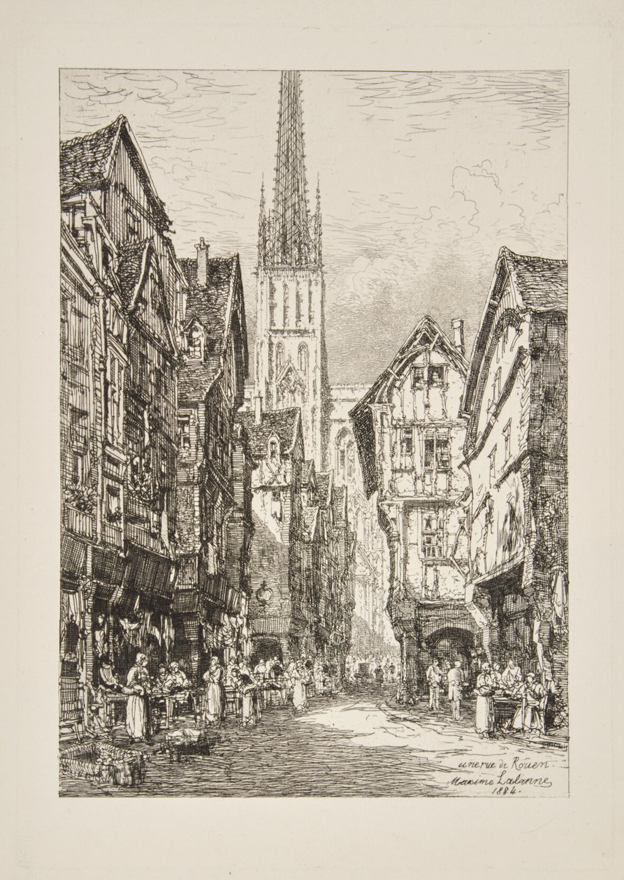 Una calle de Ruan de Maxime Lalanne