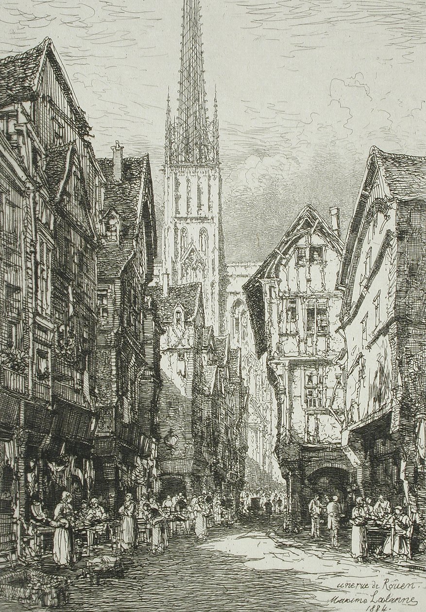 Una calle de Ruan de Maxime Lalanne