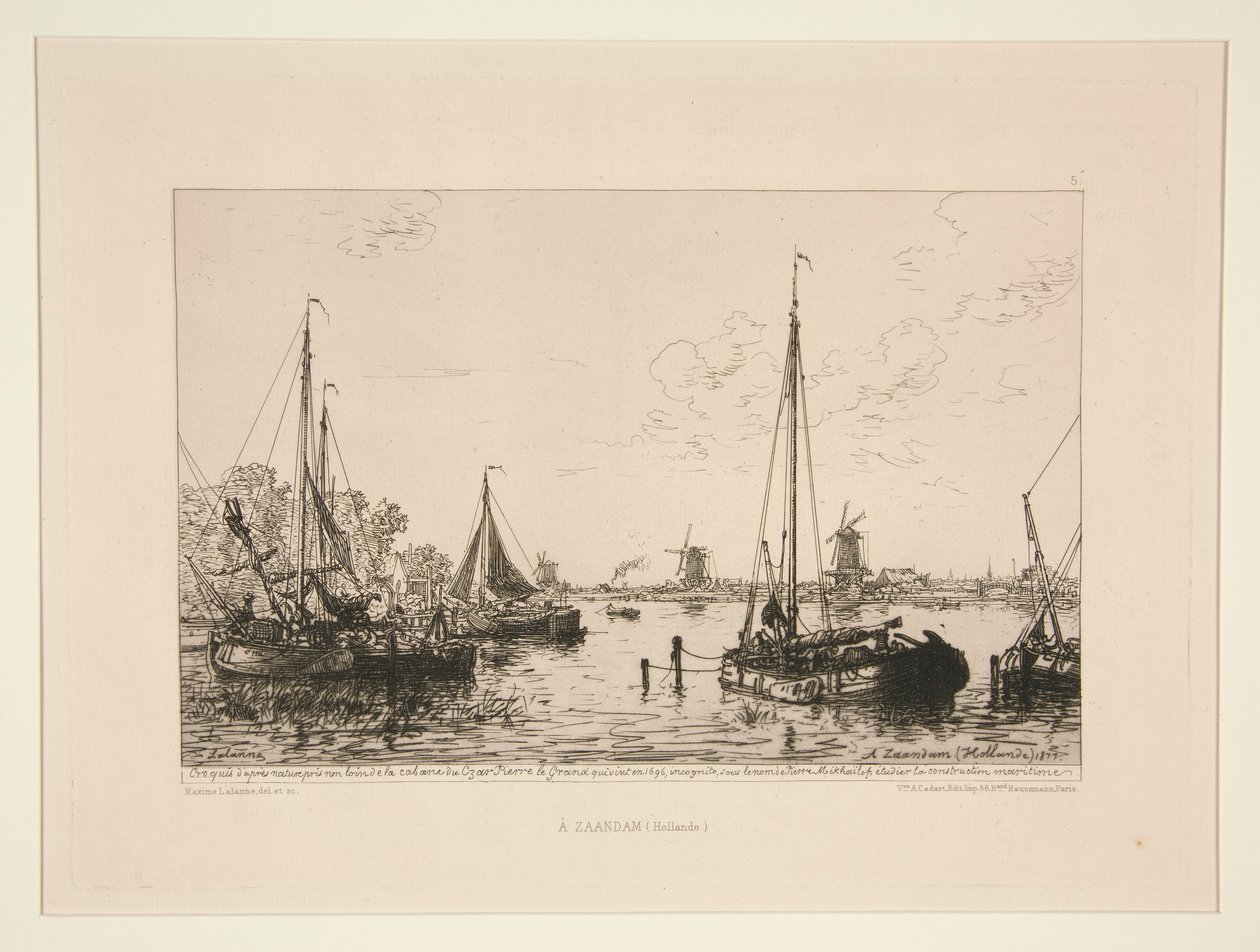 A Zaandam, Hollande (En Zaandam, Holanda) de Maxime Lalanne