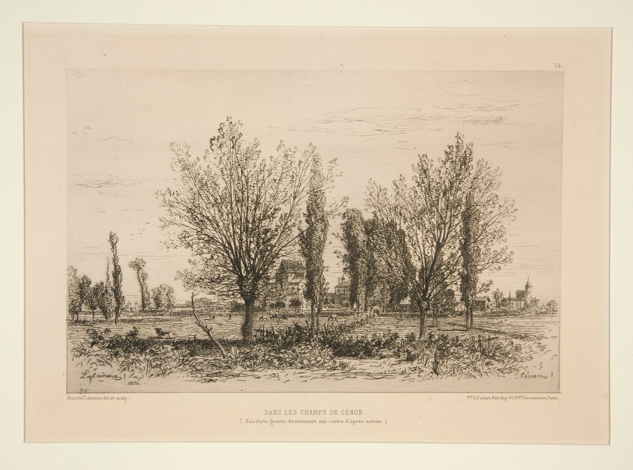 Dans les champs de C?non (En los campos de C?non) de Maxime Lalanne