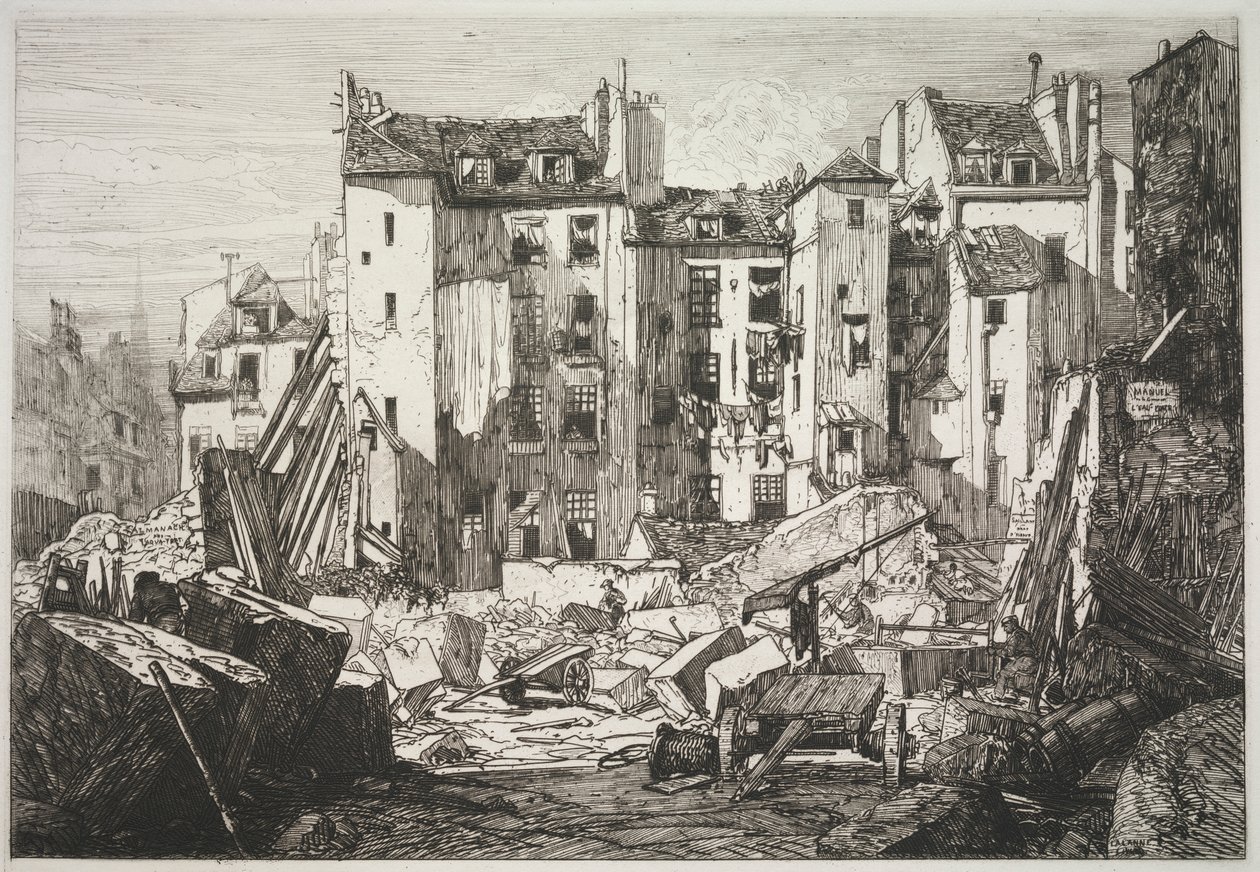 Demolición para la Apertura de la Rue des Écoles de Maxime Lalanne