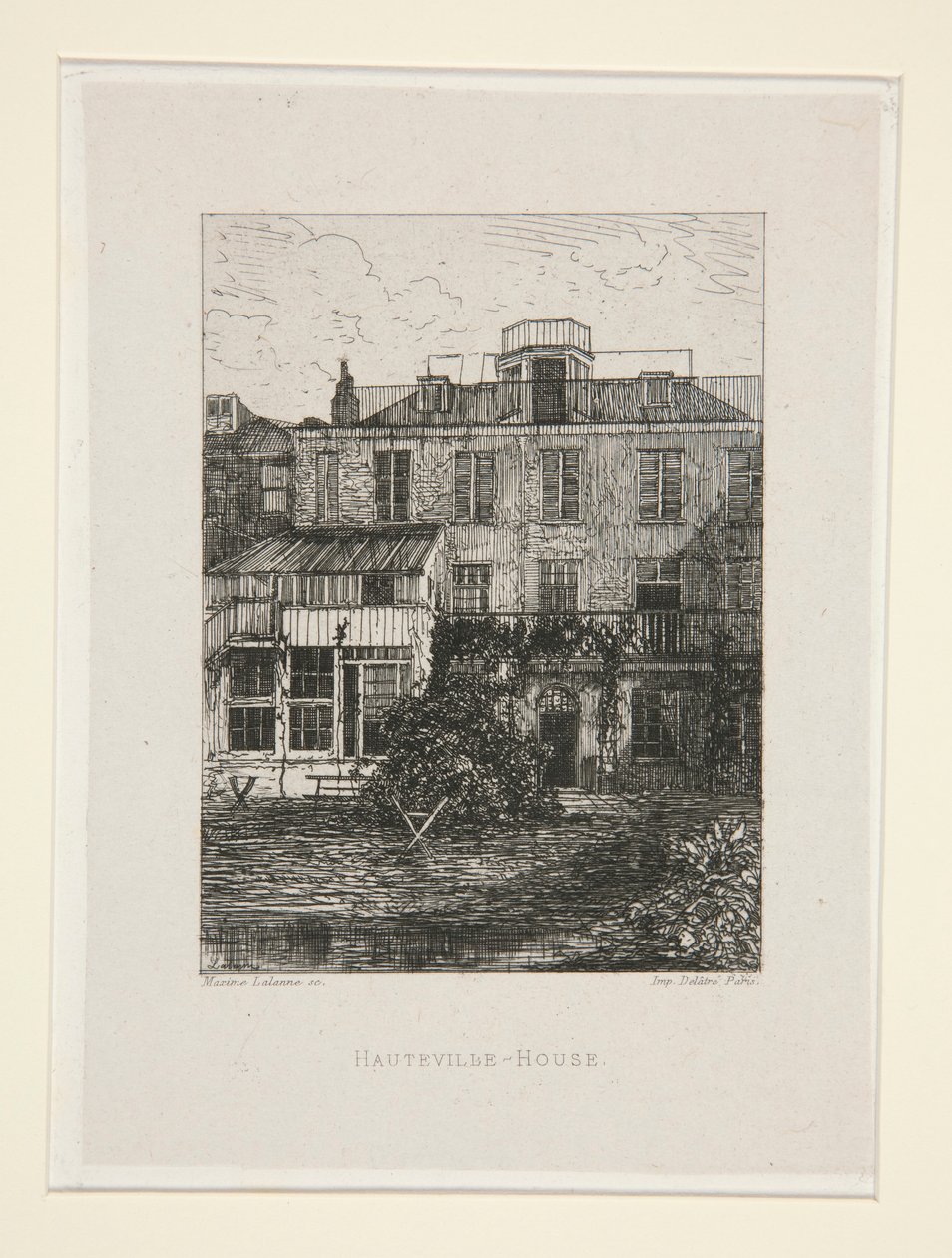 Hauteville-House, pl. 2 de la suite En Victor Hugo (Victor Hugo). de Maxime Lalanne
