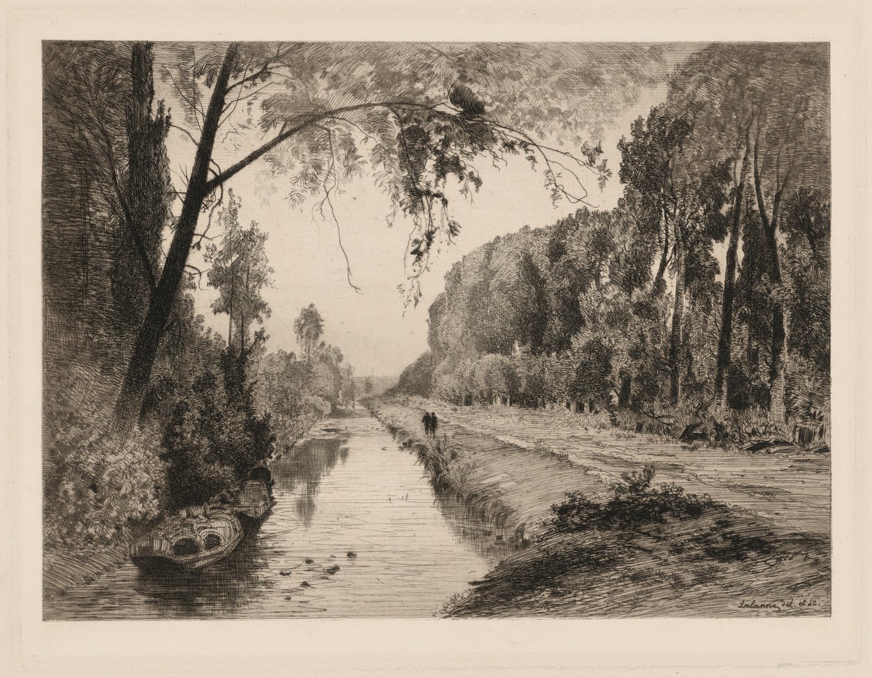 El canal en Pont-Saint-Maxence de Maxime Lalanne