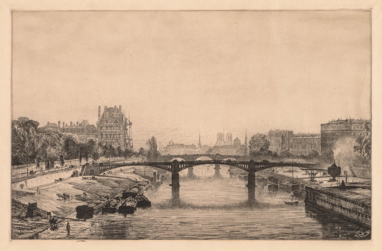 París, vista desde el puente de la Concordia de Maxime Lalanne