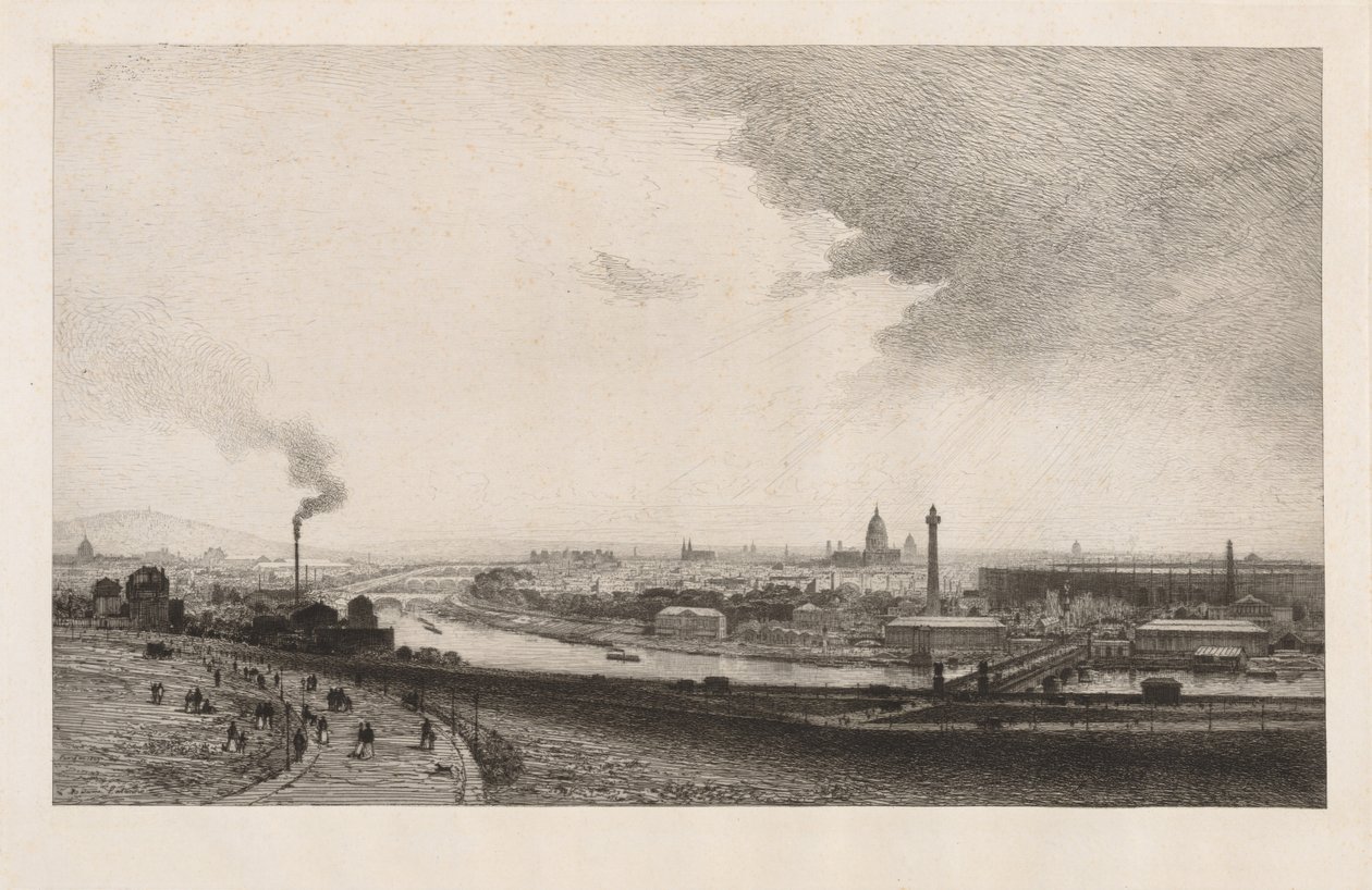 París en 1867, Vista desde el Trocadero de Maxime Lalanne