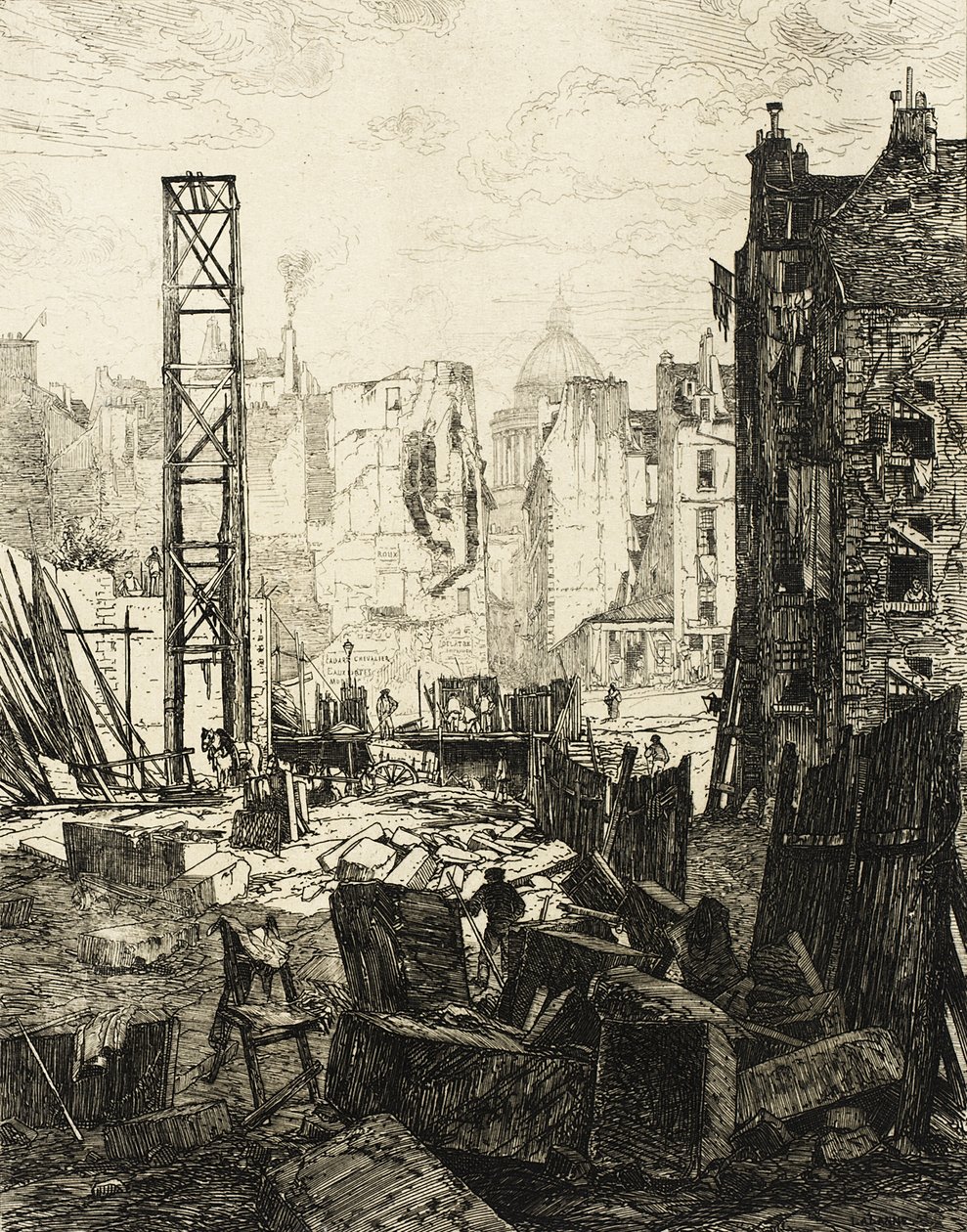 Apertura del bulevar Saint-Germain de Maxime Lalanne