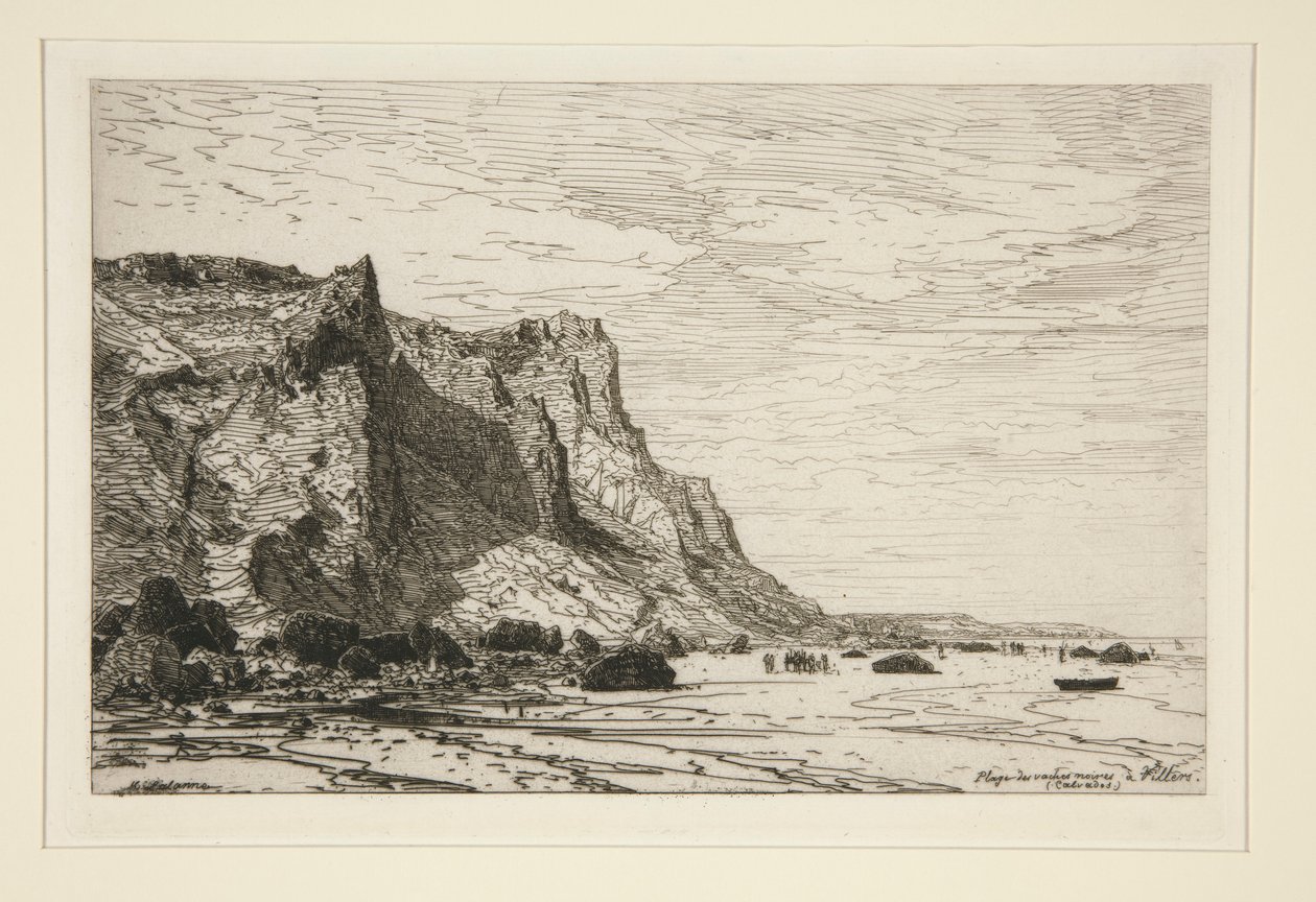 ¿Playa de las vacas negras? Villers (Calvados) (Playa de las Vacas Negras en Villers [Cavaldos]) de Maxime Lalanne