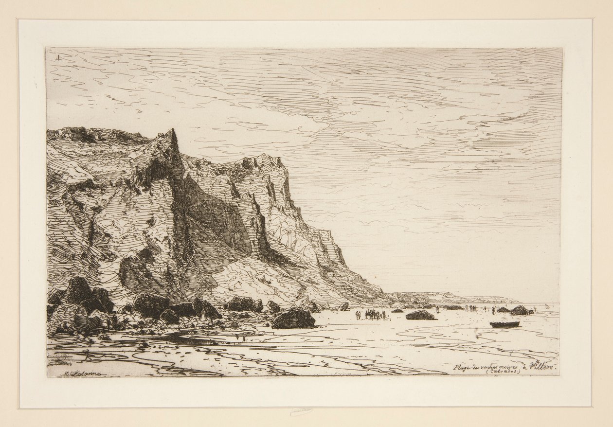¿Playa de las vacas negras? Villers (Calvados) (Playa de las Vacas Negras en Villiers [Cavaldos]) de Maxime Lalanne