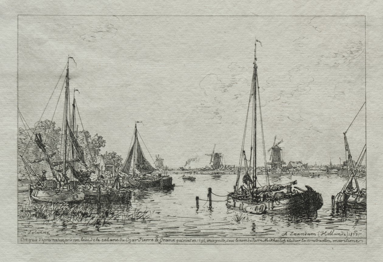 Boceto de la naturaleza de Maxime Lalanne