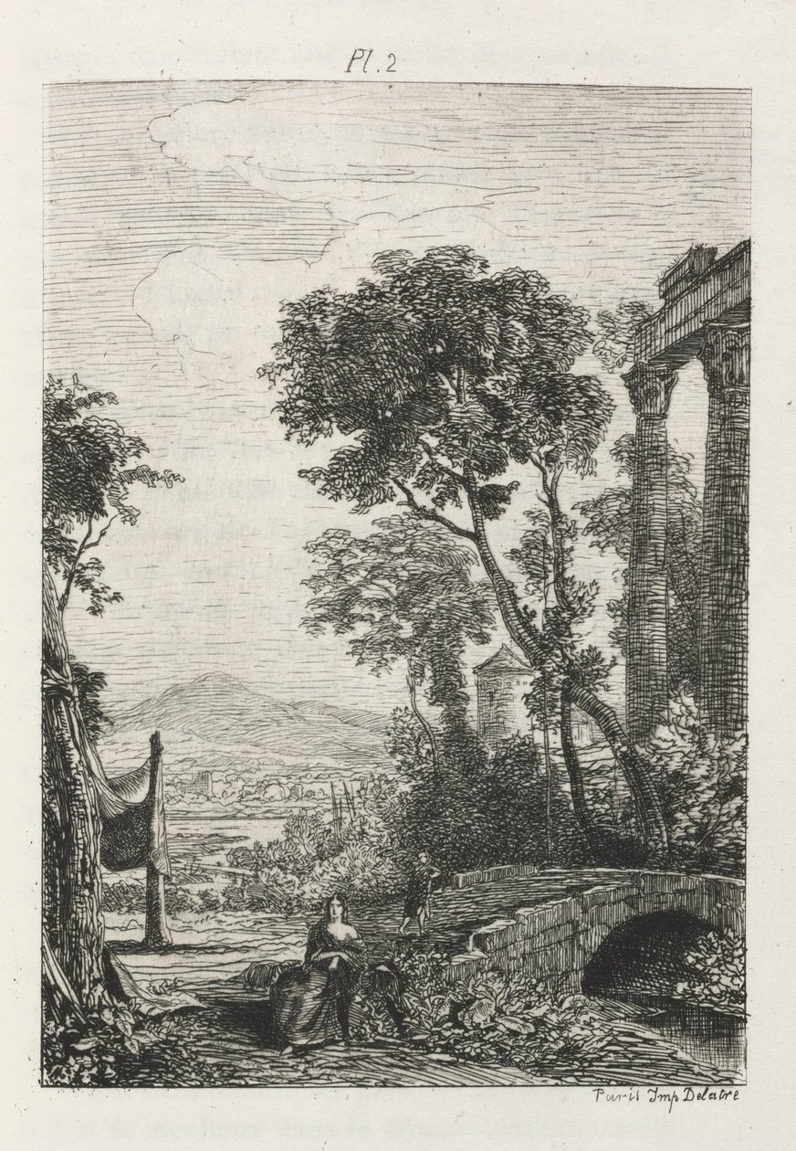 Tratado de La Grabado al Agua Fuerte: Placa 2, 1866 de Maxime Lalanne