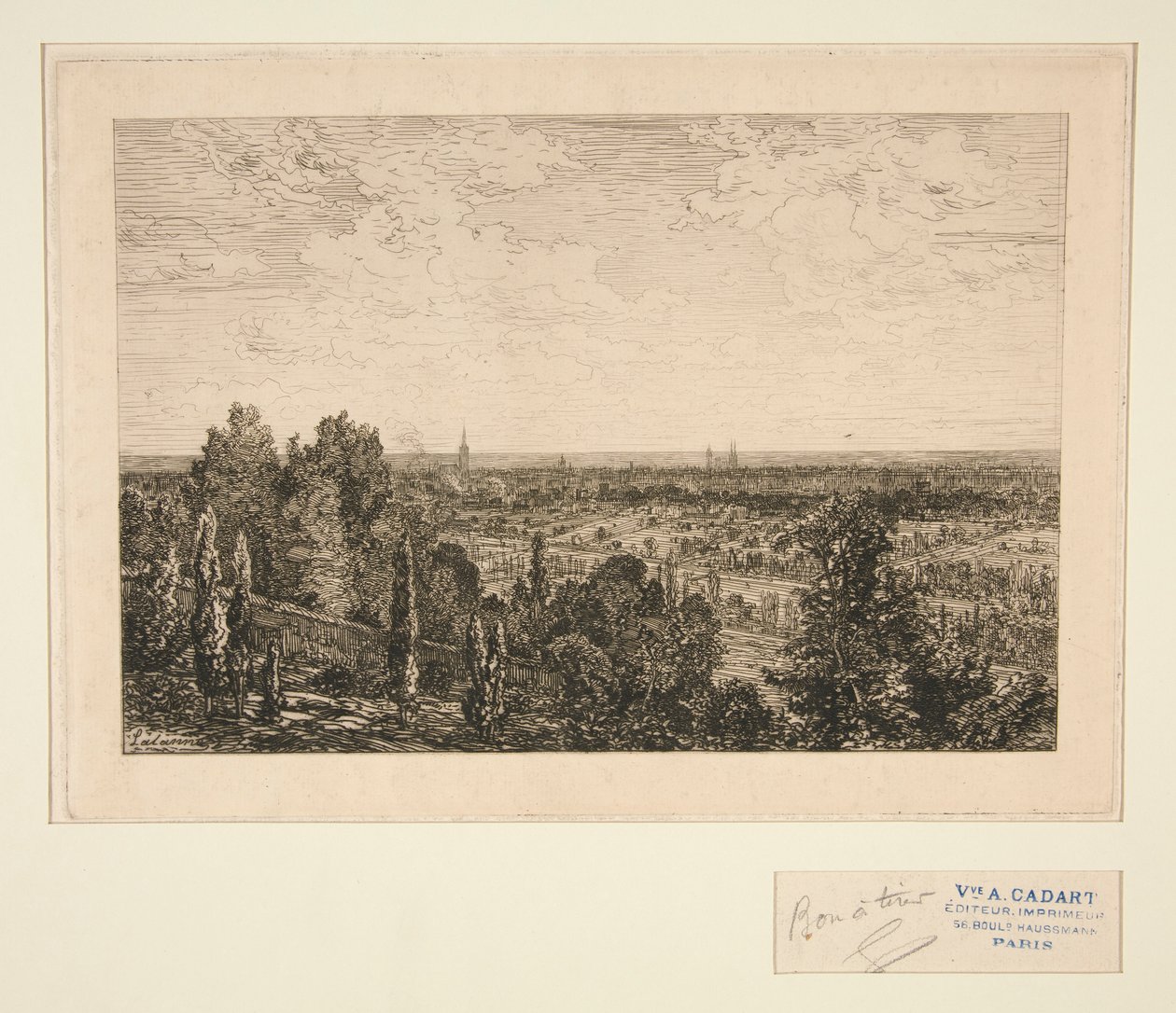Vue de Paris (Vista de París) de Maxime Lalanne