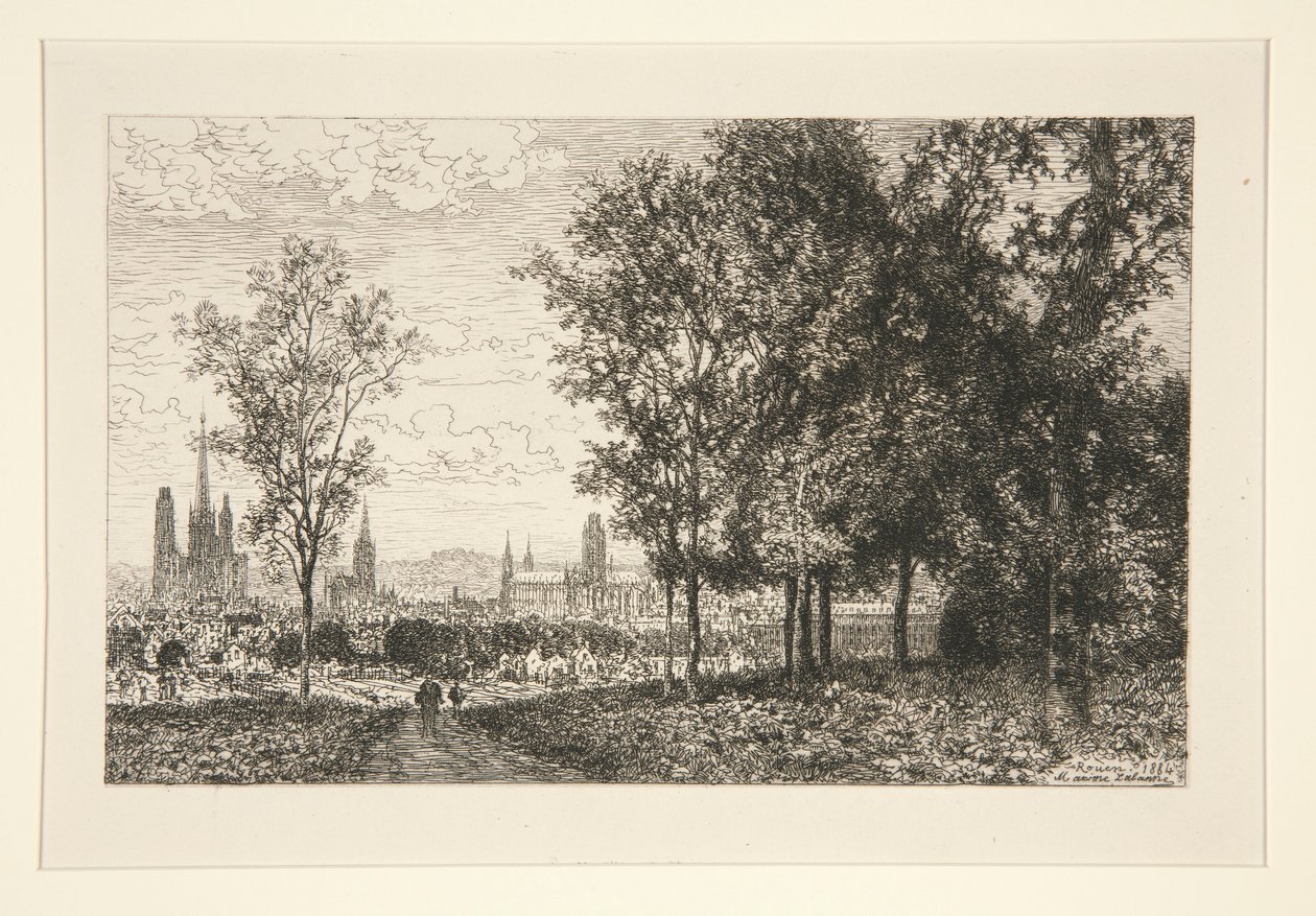 Vista de Ruán de Maxime Lalanne