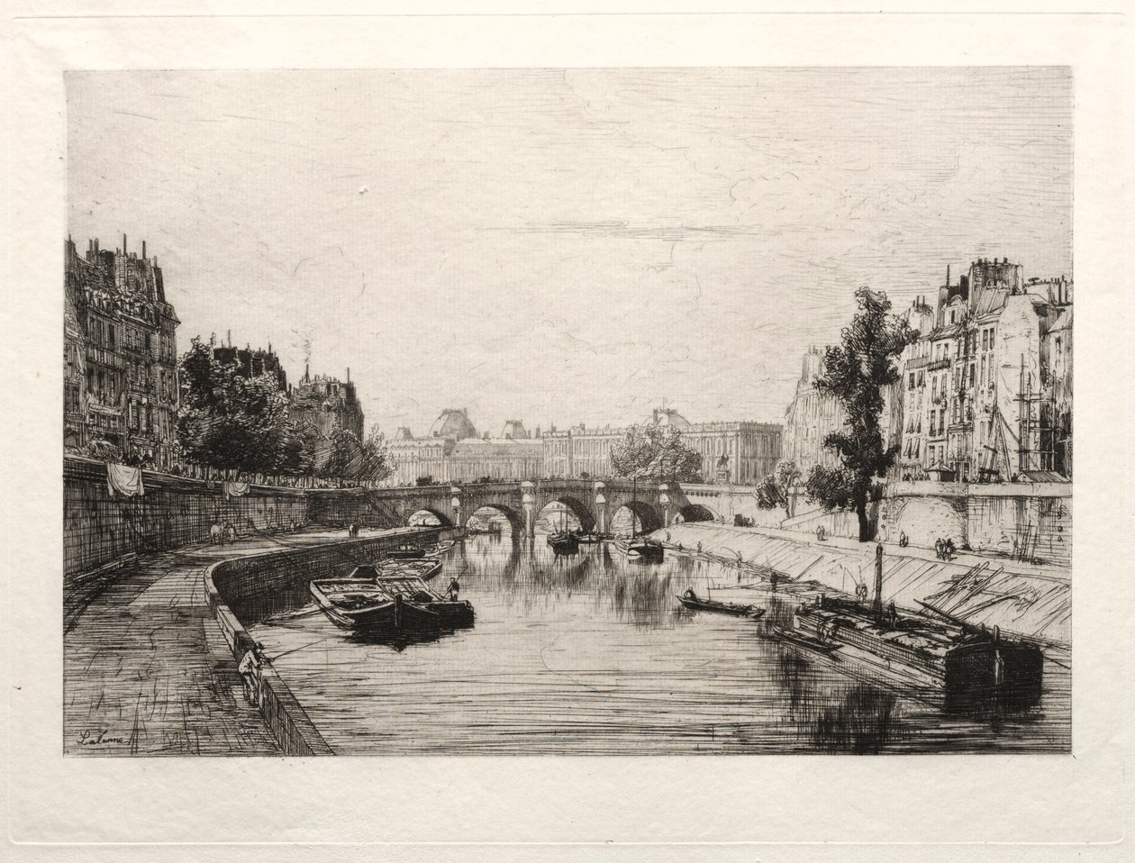 Vue prise du Pont S. Michel de Maxime Lalanne