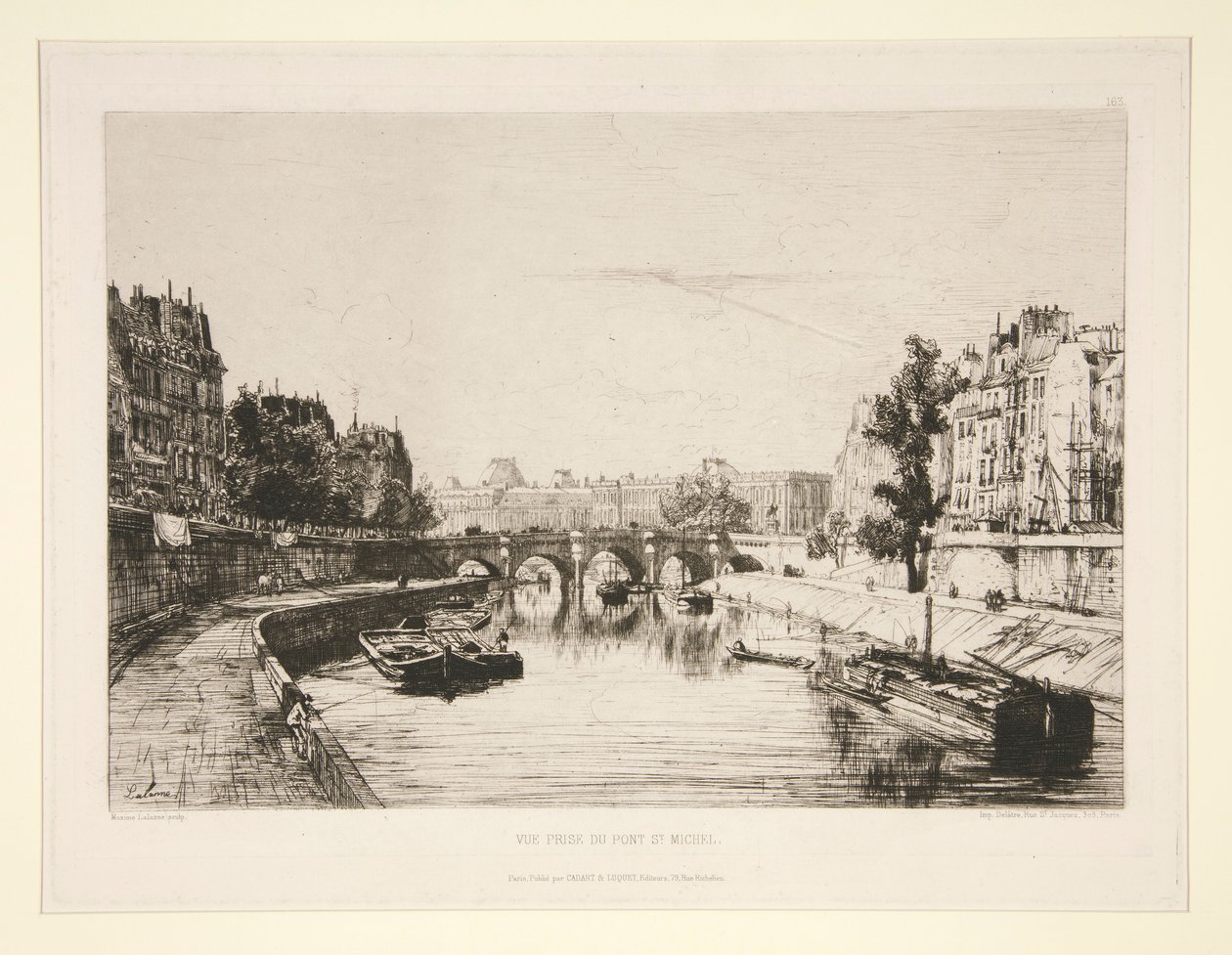Vista tomada desde Pont Saint-Michel de Maxime Lalanne
