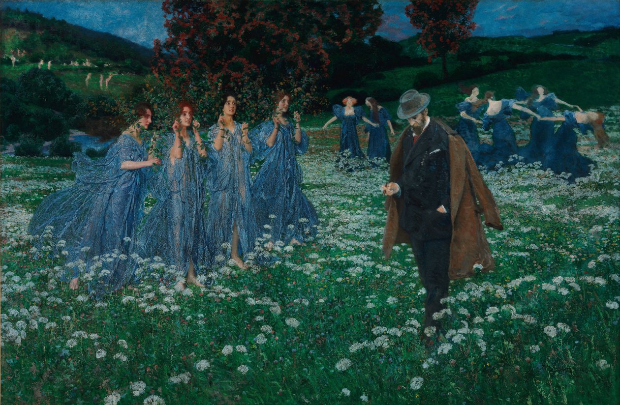 Un monde - Un mundo, de Lenz, Maximilian (1860-1948). Óleo sobre lienzo de Maximilian Lenz