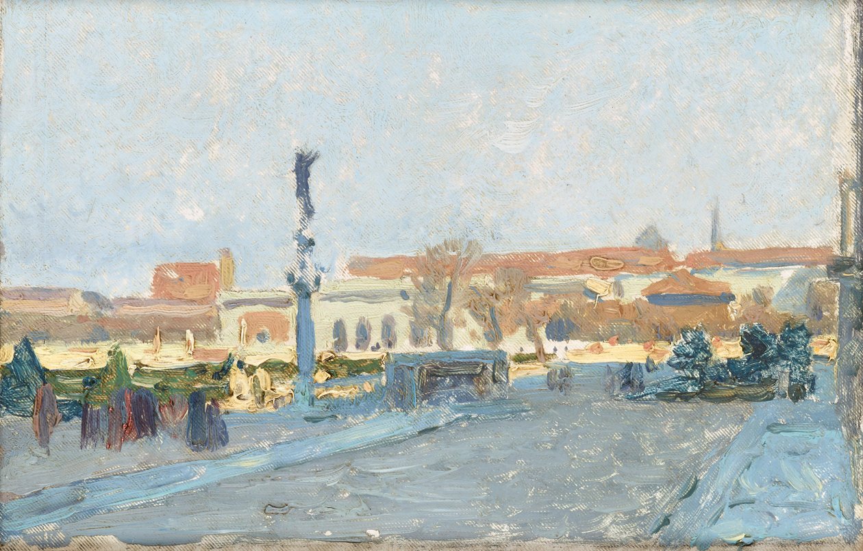 Vista de Viena desde la puerta exterior del castillo de Maximilian Suppantschitsch