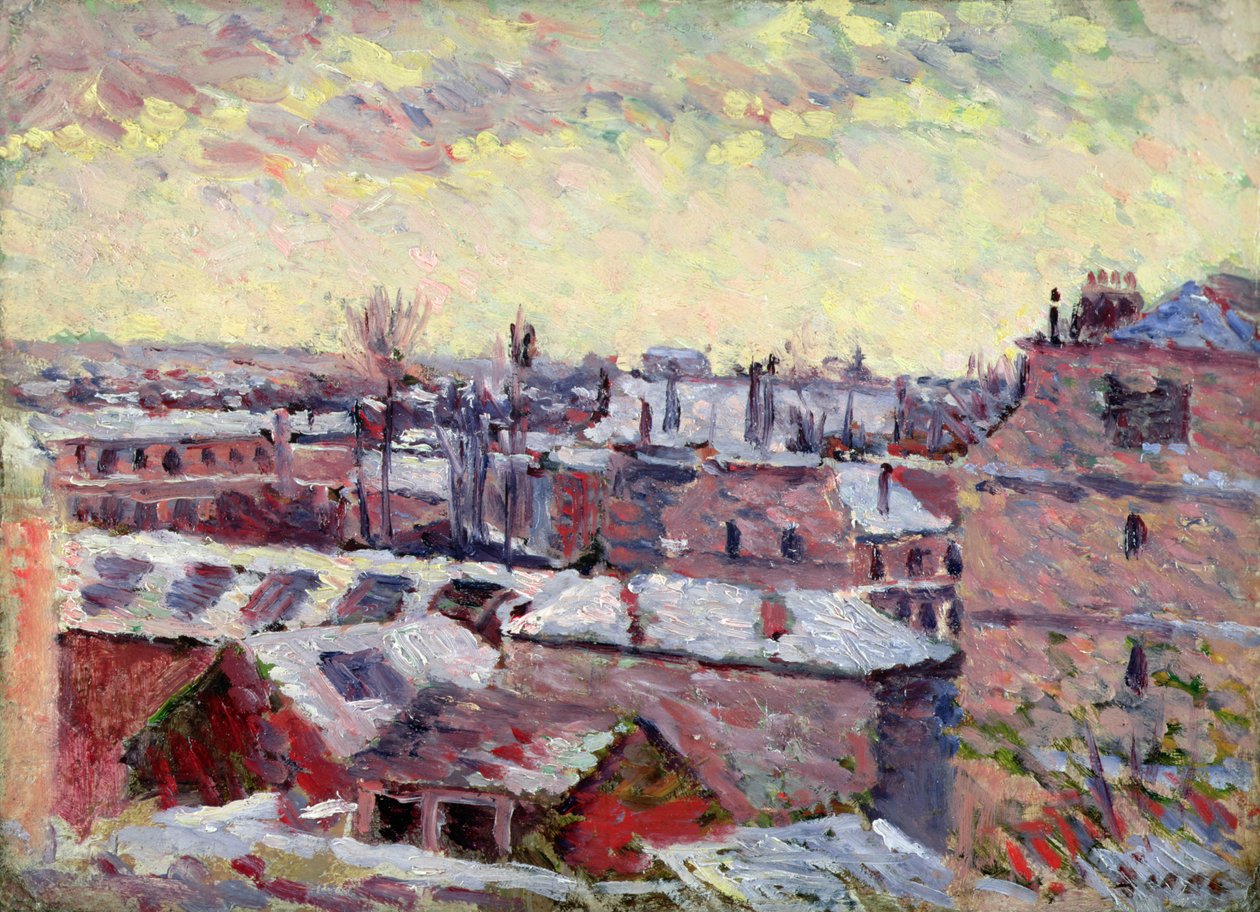 La Place Dauphine vista desde el Louvre, 1904 de Maximilien Luce