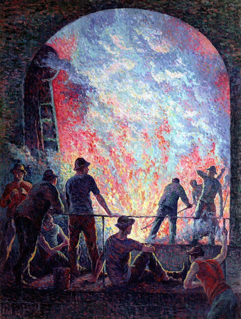 La acería, 1895 de Maximilien Luce