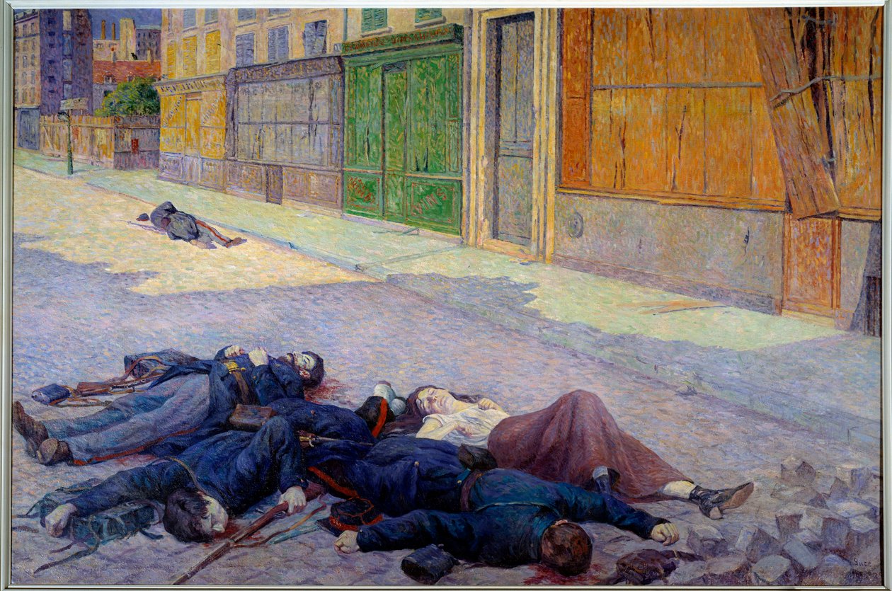 Una calle de París en mayo de 1871 o la Comuna de Maximilien Luce