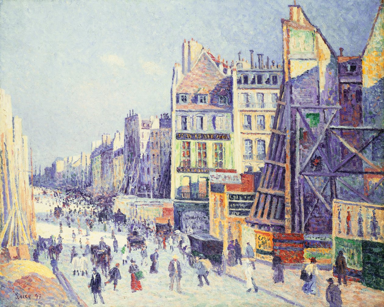 La Rue Reaumur, 1897 de Maximilien Luce