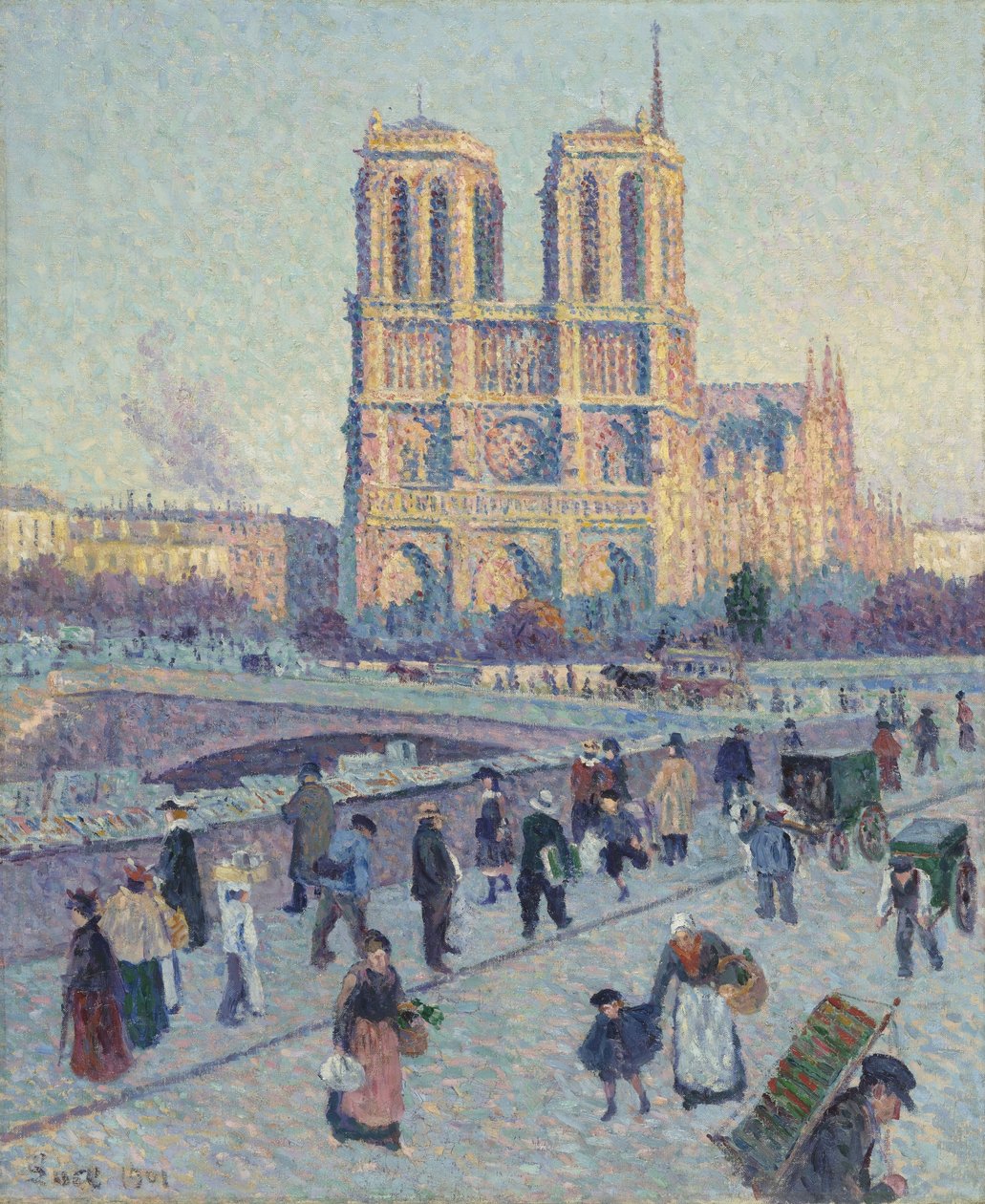 El muelle de Saint-Michel y Notre-Dame de Maximilien Luce