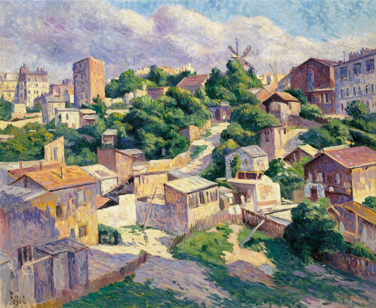 Montmartre, París de Maximilien Luce