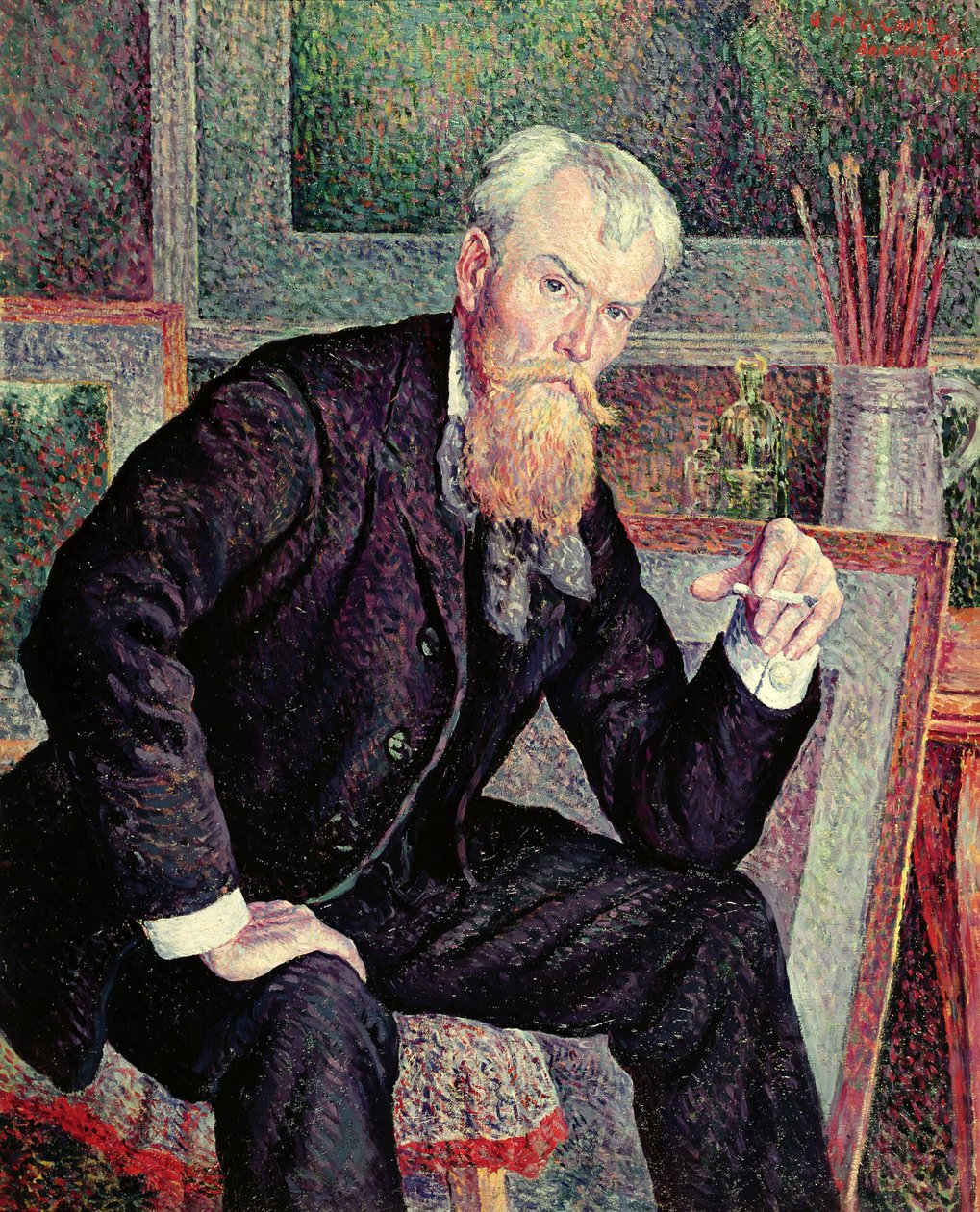 Retrato de Henri Edmond Cross (1856-1910) 1898 de Maximilien Luce