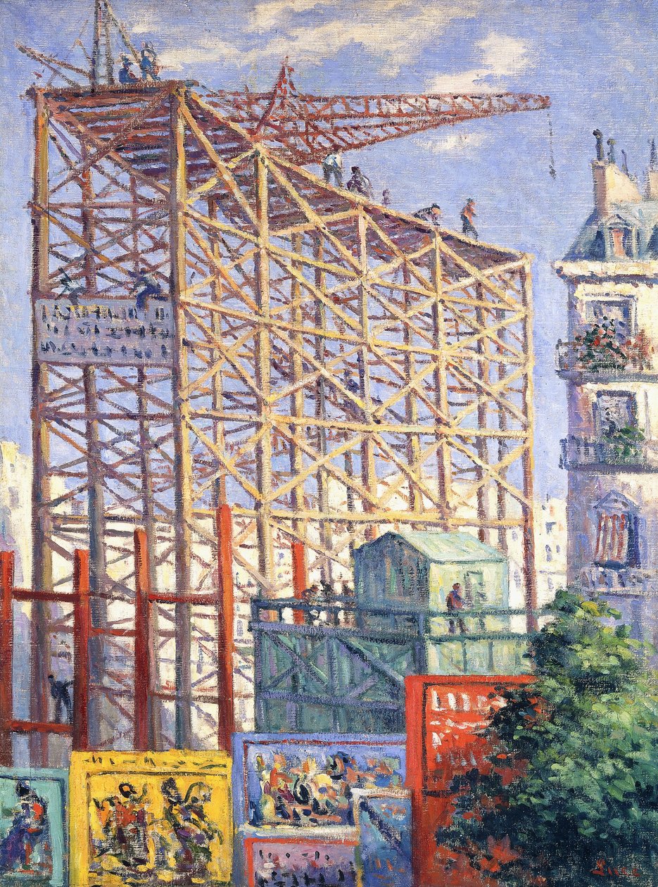 Andamios y carteles de Maximilien Luce