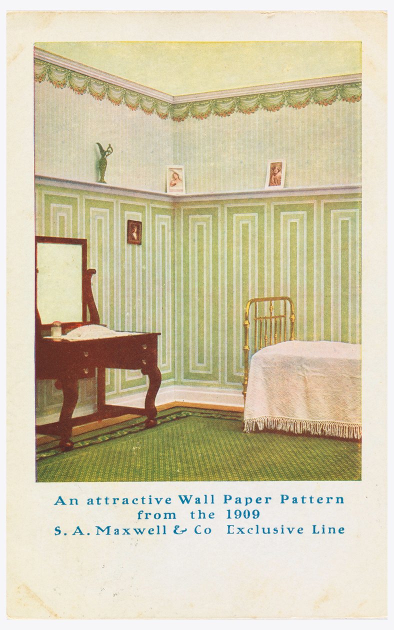 Tarjeta postal, anuncio de tarjeta comercial de Maxwell and Co. S.A.