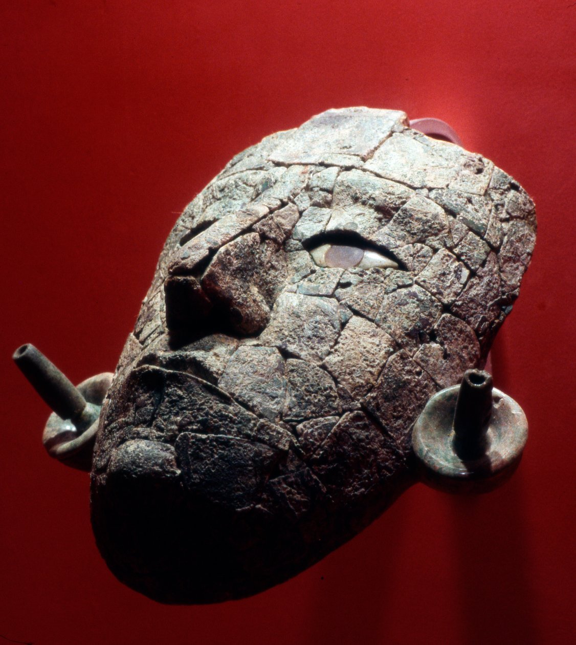 Máscara funeraria de la Reina Roja de Palenque, período clásico tardío de Mayan