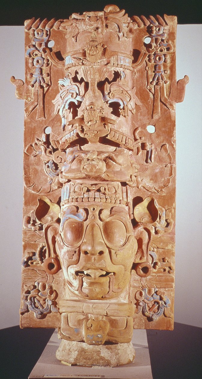 Quemador de incienso (arcilla) de Mayan