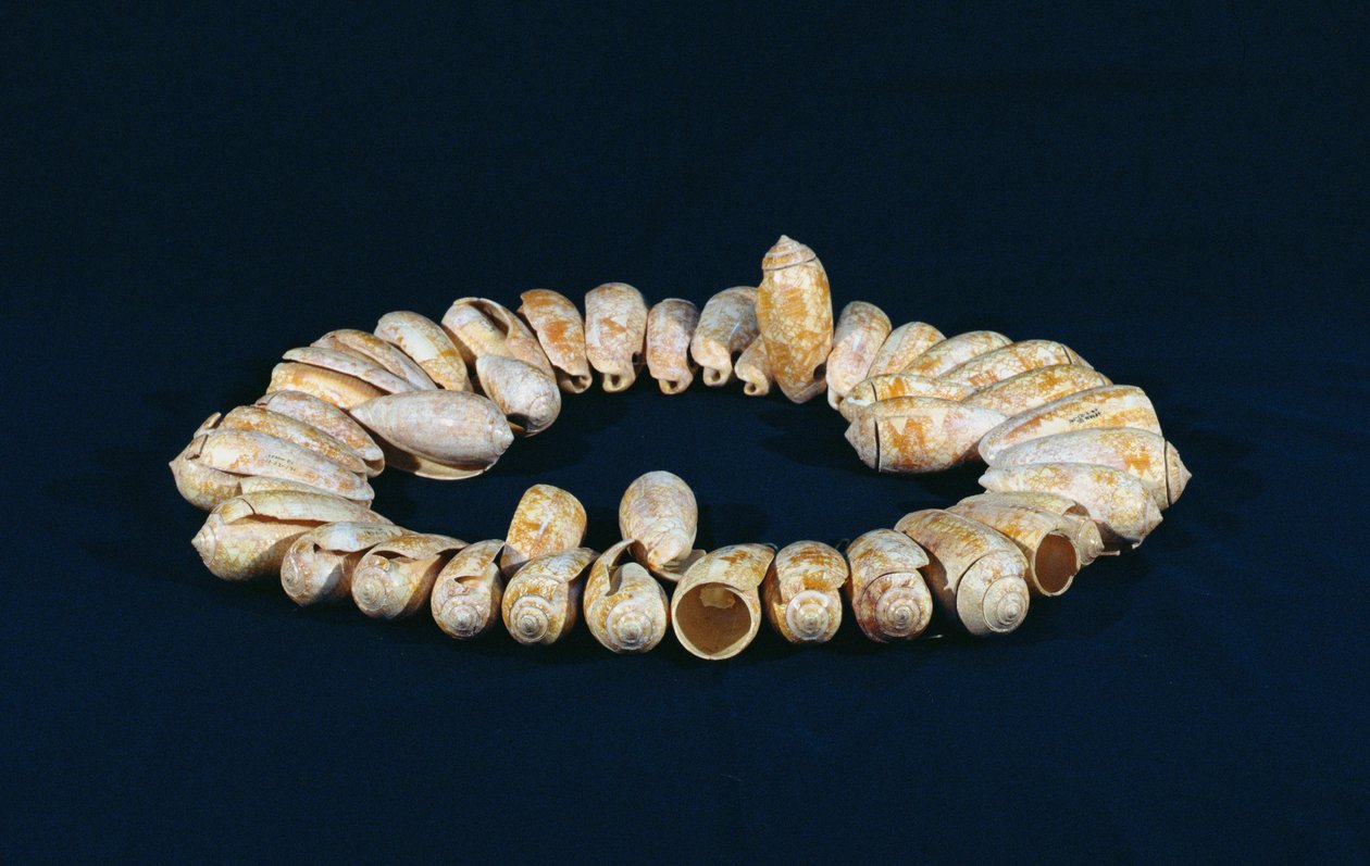 Collar, de Topoxte, Petén, Guatemala, Período Clásico Tardío de Mayan